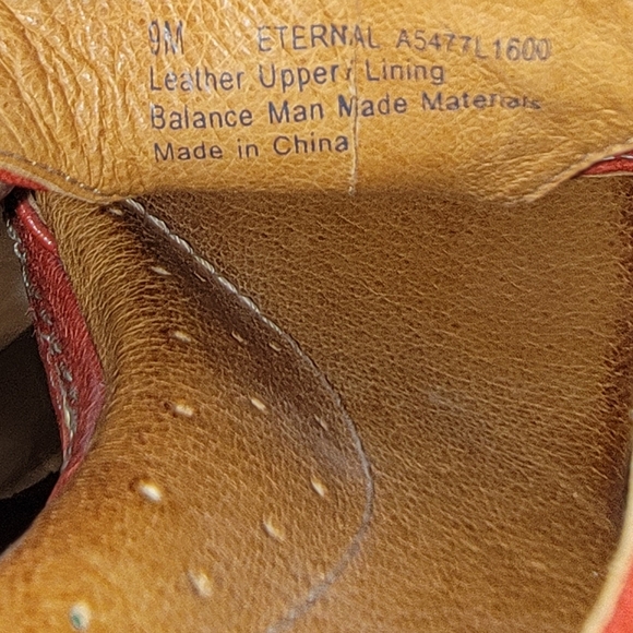 Anthropologie NAYA ETERNAL WEDGE SANDALS BLOOD ORANGE 🍊 LEATHER SIZE 9 - Picture 7 of 8